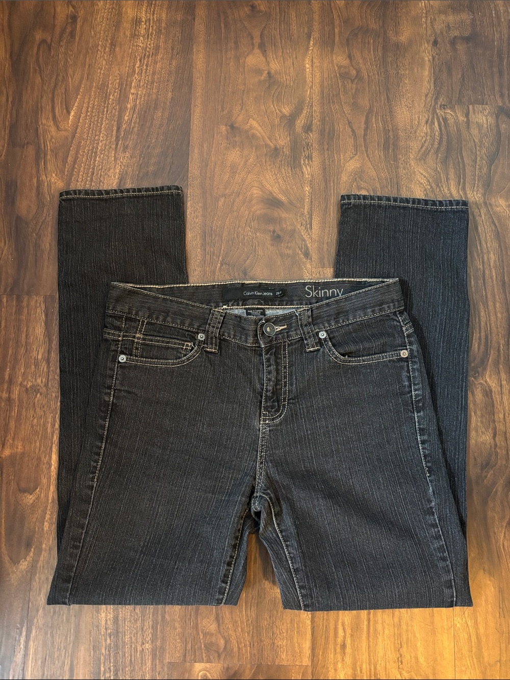 Calvin Klein High Rise Dark Skinny Jeans